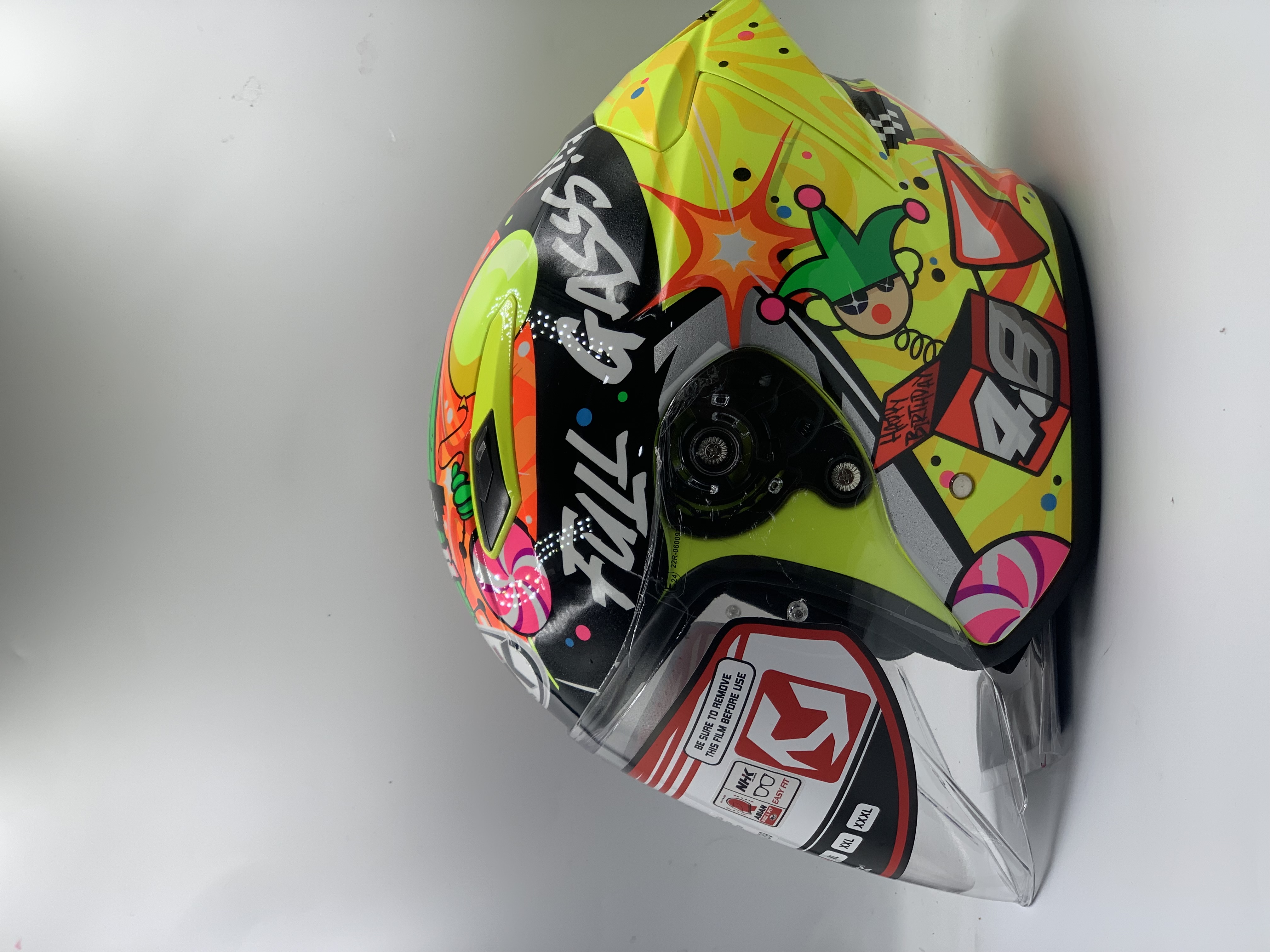 NHK Helmet S1GP S Ortola #5 Yellow Flo Glossy(ECE 22.06)